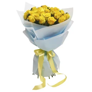 21-zheltaya-roza-premium-0-large (1) Букет із 21 жовтої троянди «Сонячний оксамит»