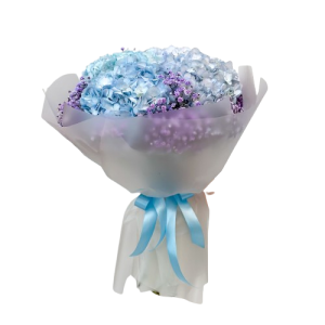 Ніжний букет із гортензією  «Хмаринка ніжності»