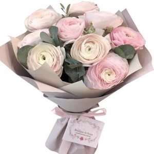 6549511292_9-nizhnih-ranunkulyusiv Букет із 9 рожевих ранункулюсів