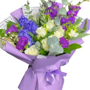 Збірний букет із гіацинту