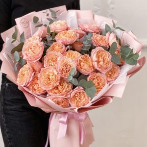 Букет із 5 гілок троянди "Жозефіна"