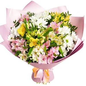 6648958442_nezhnyj-miks-hrizantemy Ніжний мікс хризантеми та альстромерії