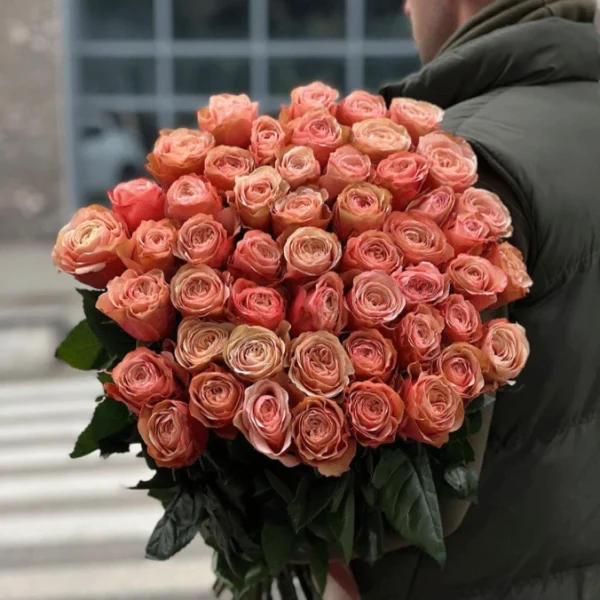 Букет із 51 троянди сорту Кахала - Зображення 2