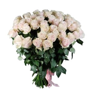 Букет із 51 кремової імпортної троянди