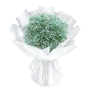 Букет із 7 гілок блакитної гіпсофіли