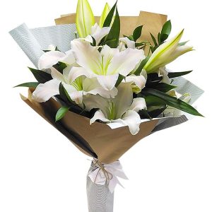 d507ab781894543e697f3369a551845e Букет із 3 білих лілій "Аделін"