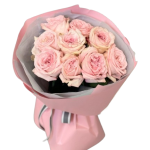 Букет із 7 троянд Pink O'Hara