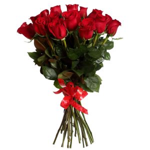Букет із 19 імпортних троянд 90 см