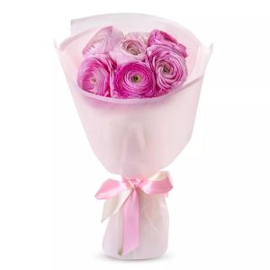 Букет із 7 рожевих ранункулюсів «Маленьке захоплення»