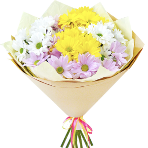 Знімок екрана 2025-10-22 о 18.26.42 Букет із 5 різнокольорових хризантем