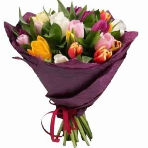 Букет із 19 тюльпанів