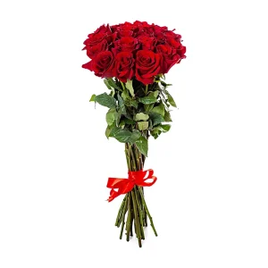 Букет із 15 червоних троянд